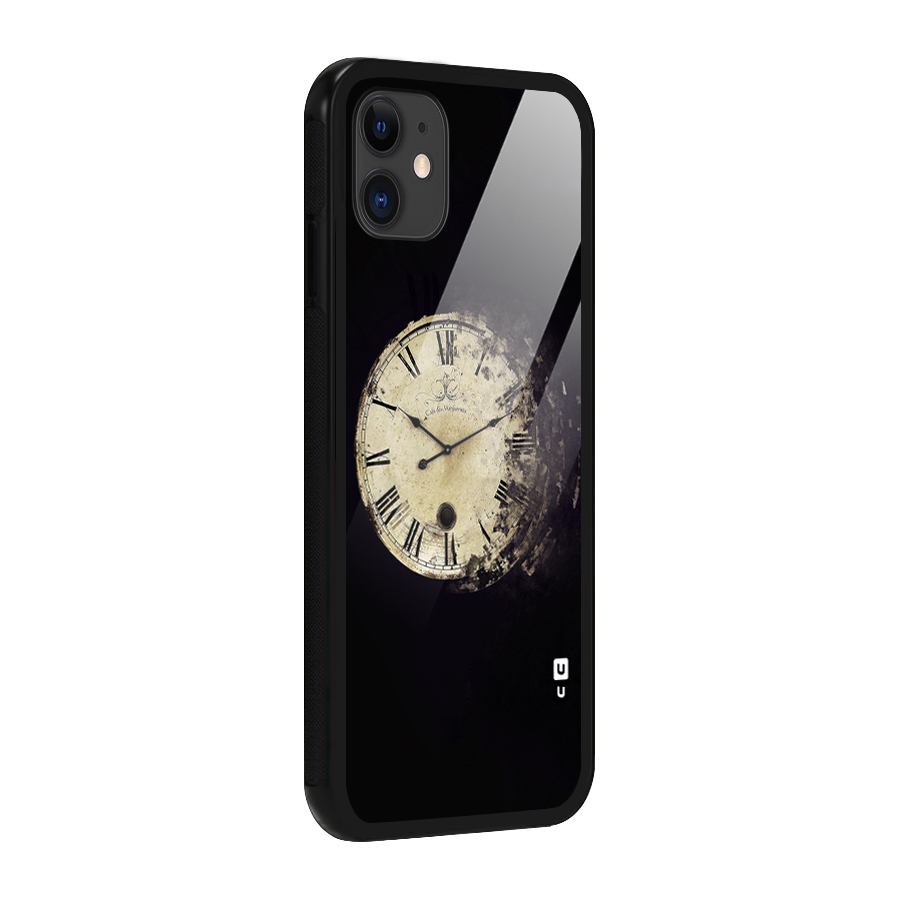 Fading Clock Glass Back Case for iPhone 11
