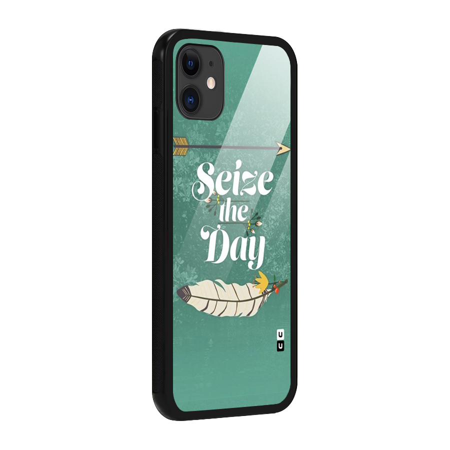 Feather Seize Glass Back Case for iPhone 11