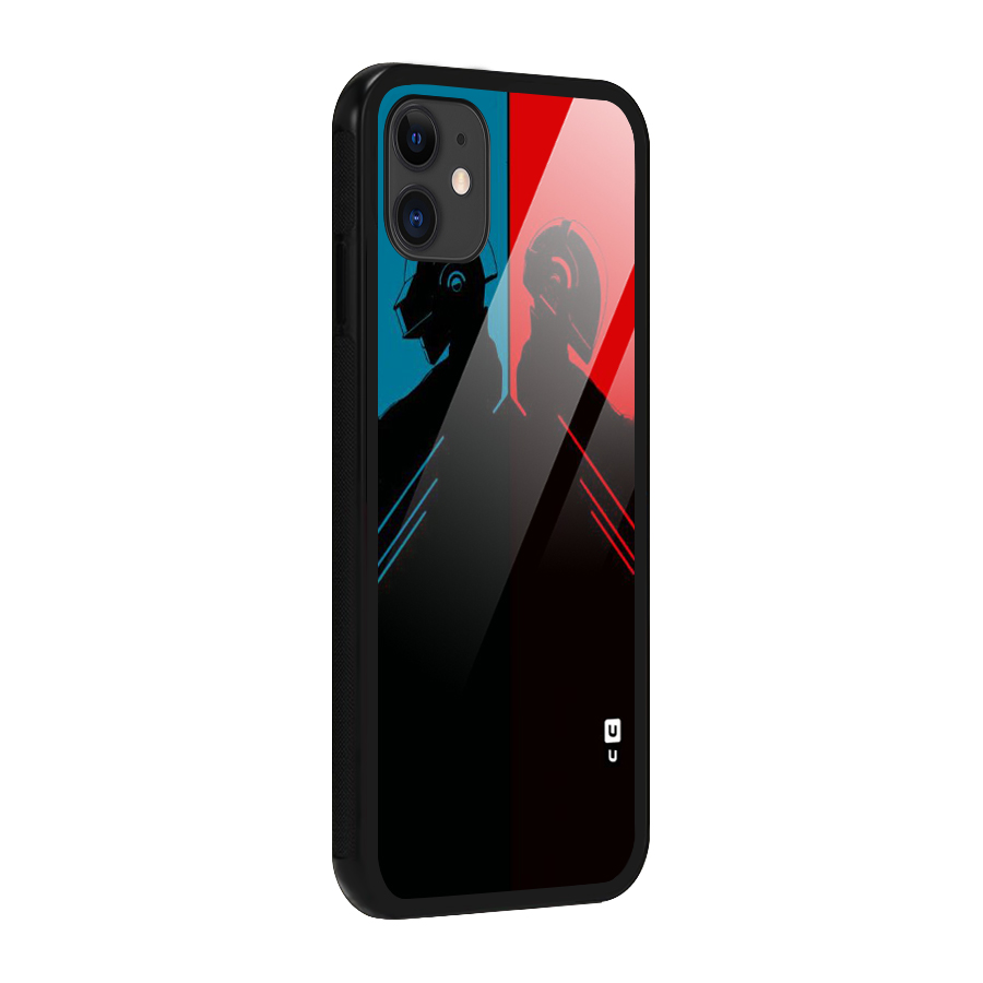 Fight Colours Glass Back Case for iPhone 11