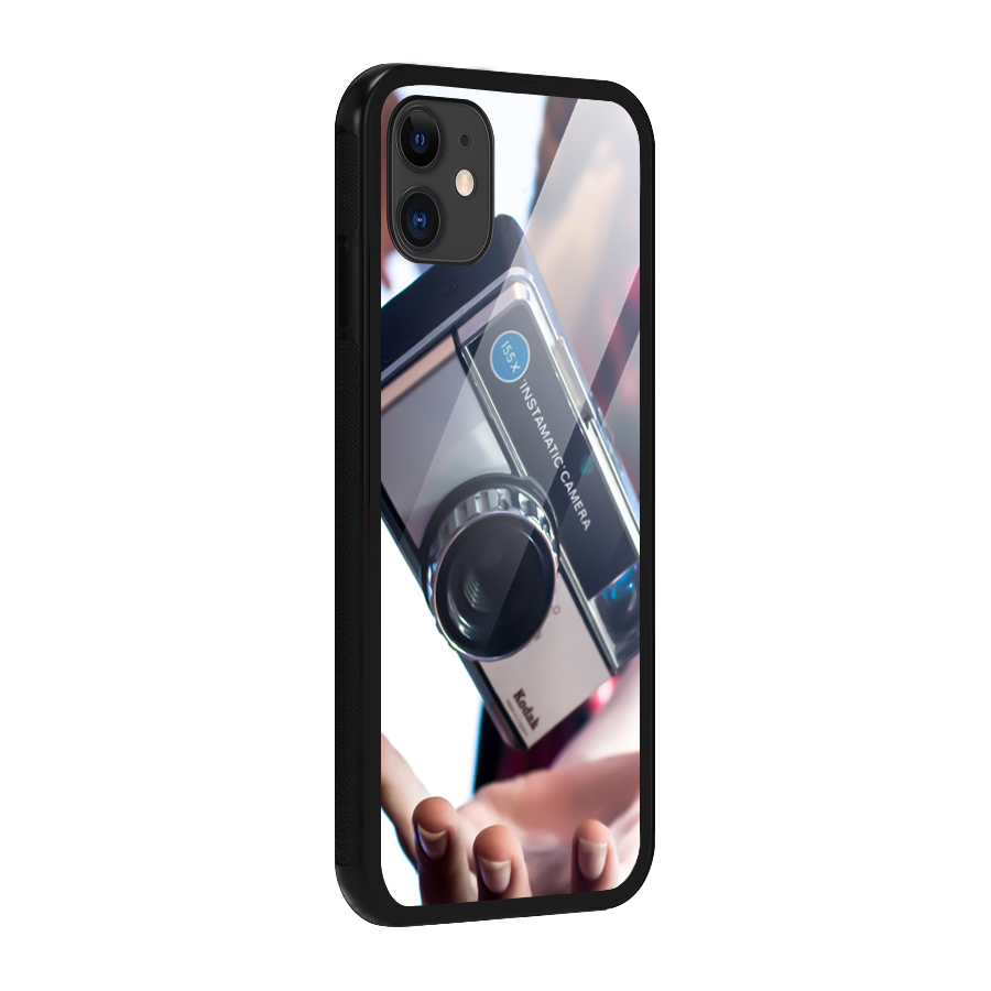 Floating Camera Glass Back Case for iPhone 11
