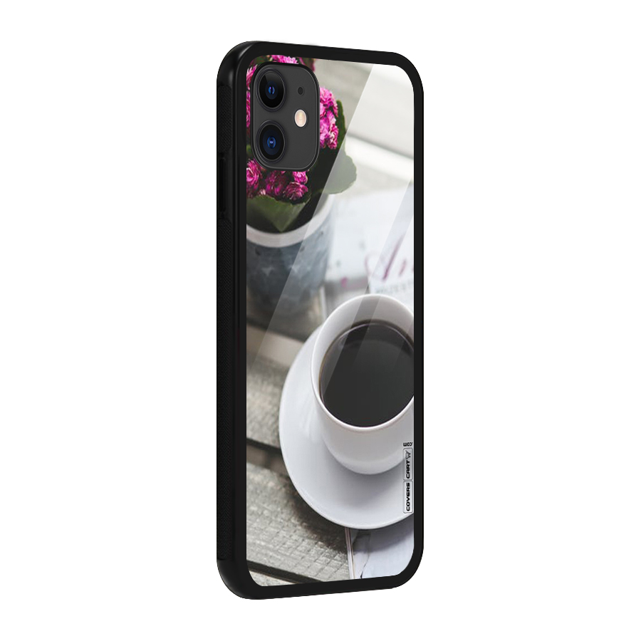 Flower And Blend Glass Back Case for iPhone 11