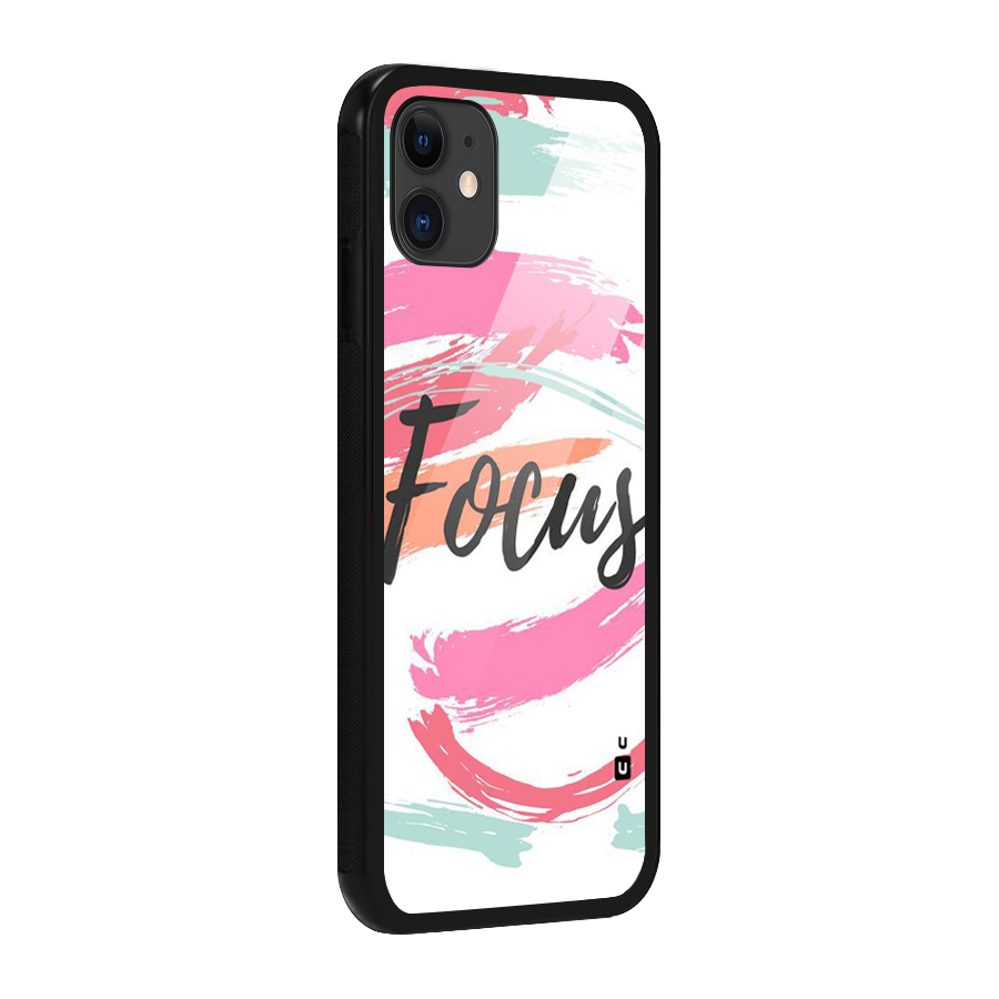 Focus Colours Glass Back Case for iPhone 11