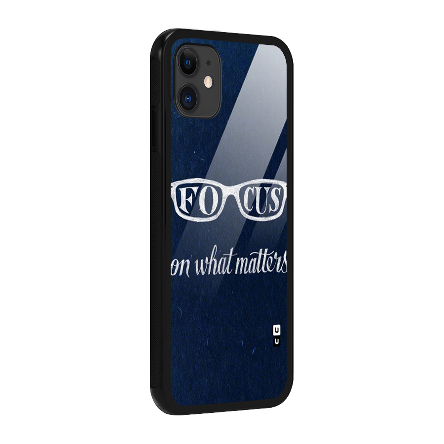 Focus Matters Glass Back Case for iPhone 11