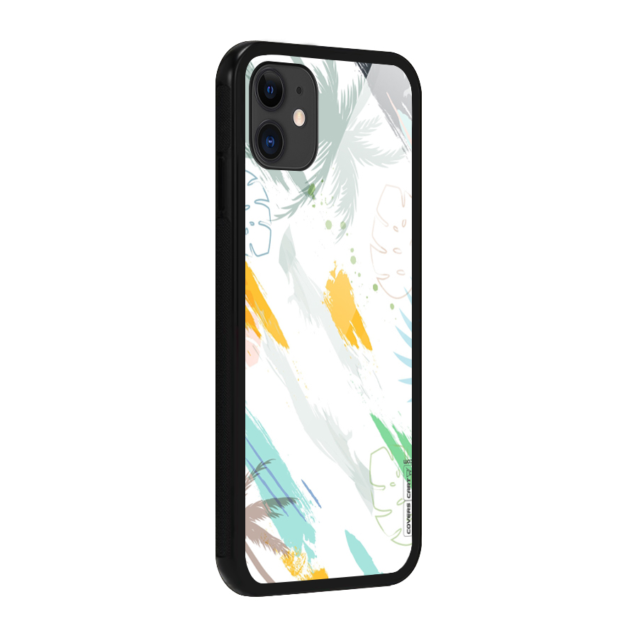 Fresh Colors Splash Glass Back Case for iPhone 11