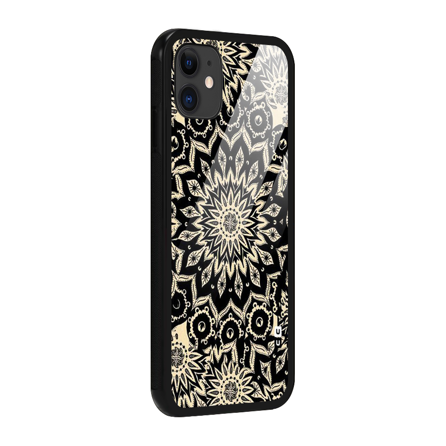 Golden Mandala Glass Back Case for iPhone 11