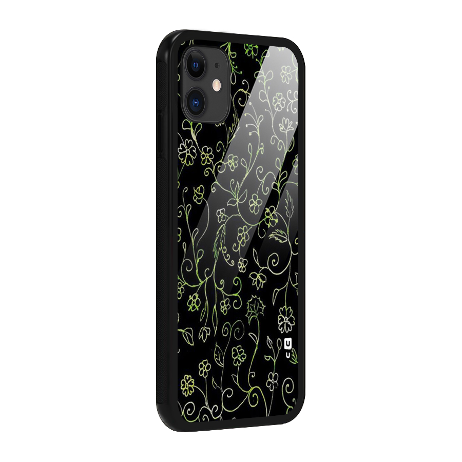 Green Leaves Glass Back Case for iPhone 11