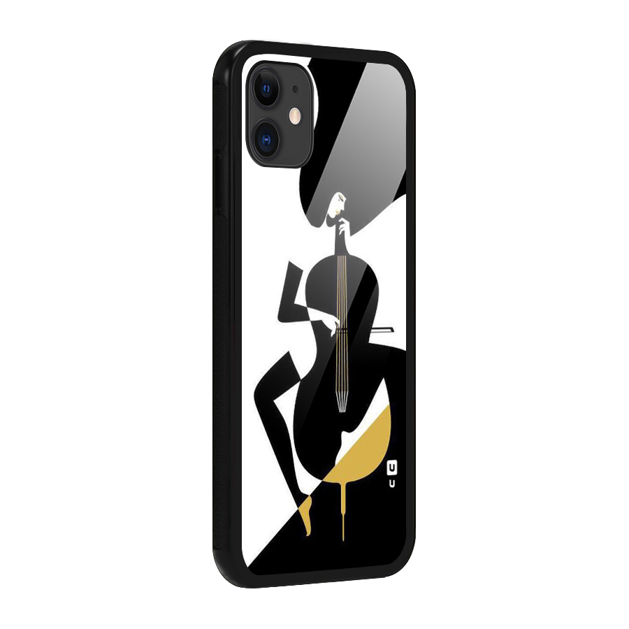 Guitar Women Glass Back Case for iPhone 11