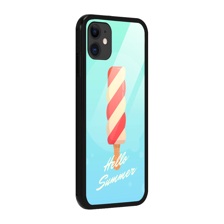 Hello Summer Glass Back Case for iPhone 11