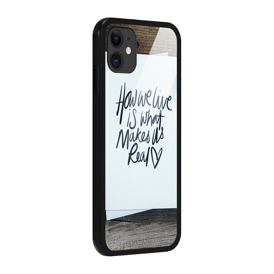 How We Live Glass Back Case for iPhone 11