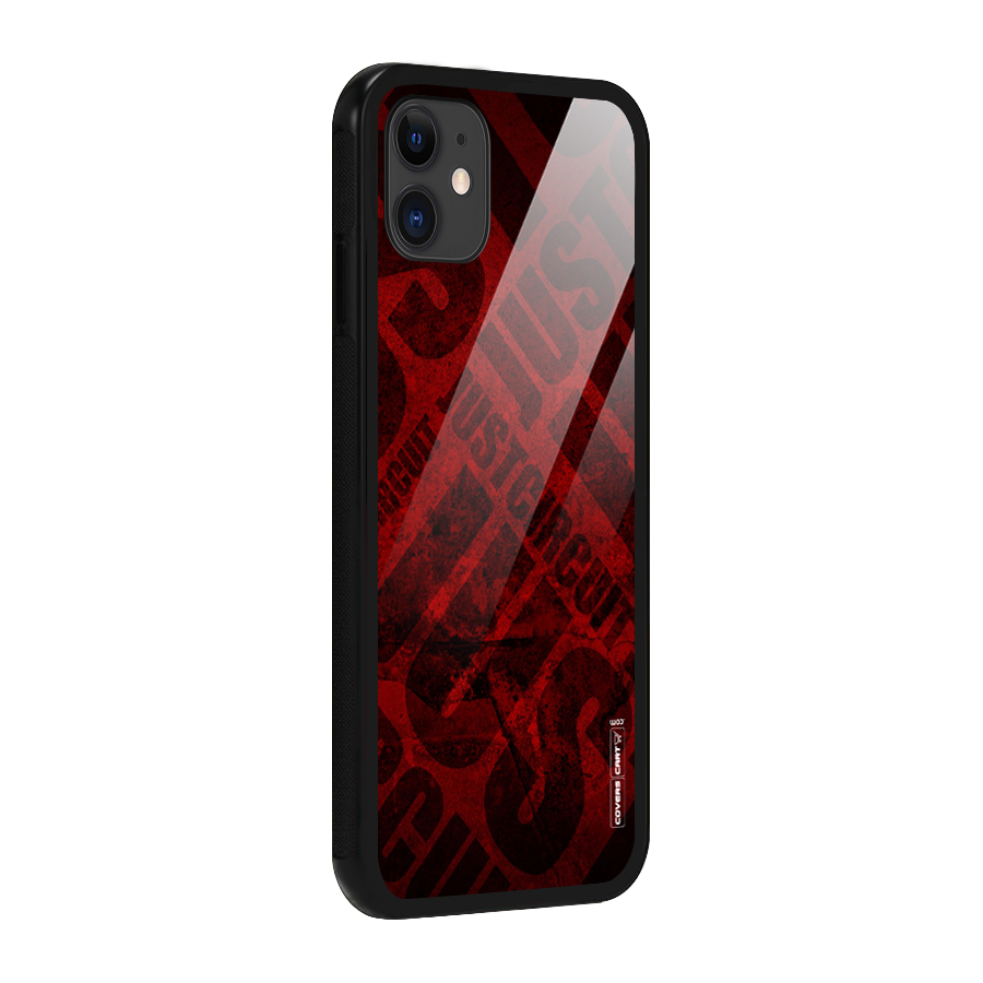 Just Circuit Glass Back Case for iPhone 11