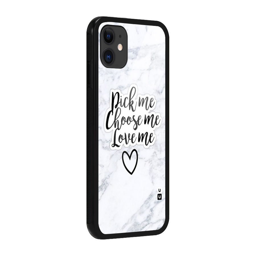 Just Me Glass Back Case for iPhone 11