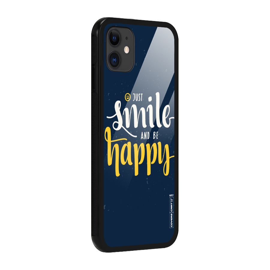 Just Smile Glass Back Case for iPhone 11
