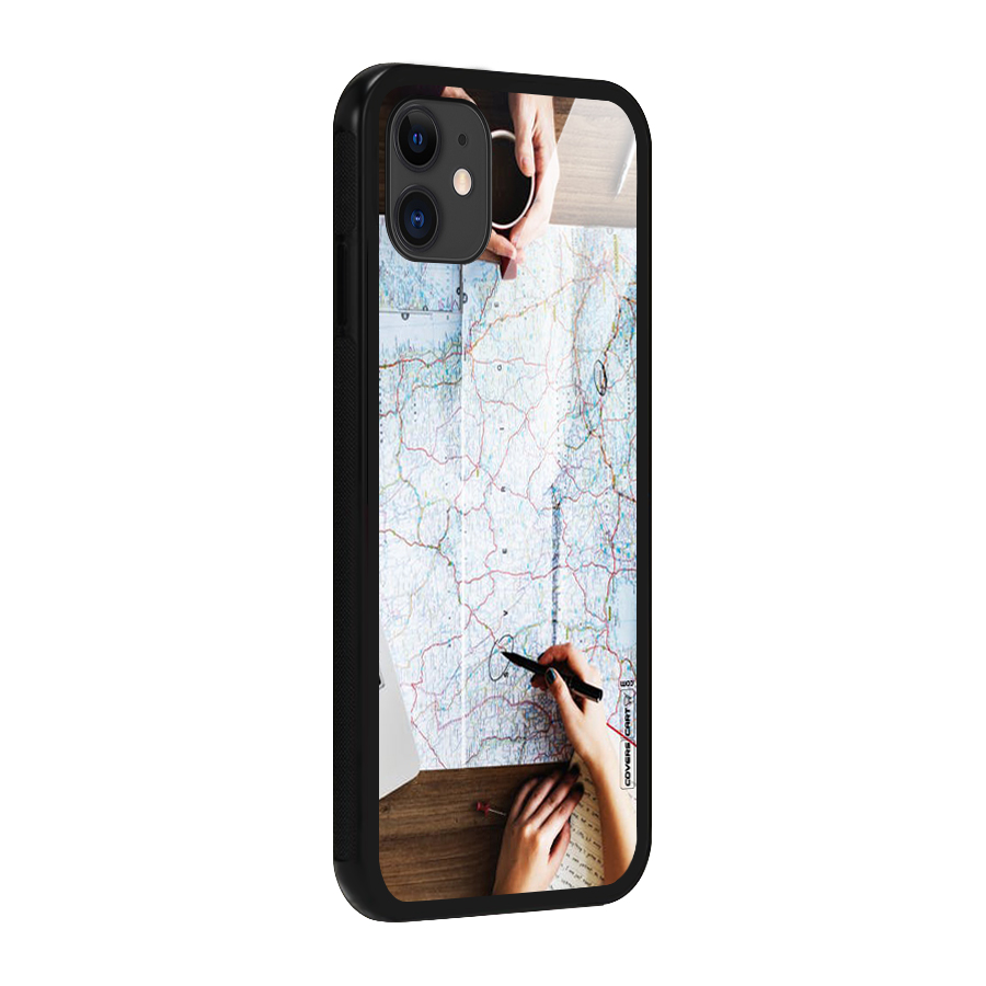 Just Travel Glass Back Case for iPhone 11