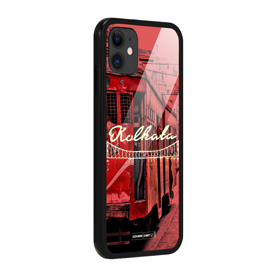 Kolkata Citystyle Glass Back Case for iPhone 11