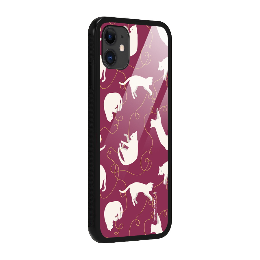 Lazy Kitty Glass Back Case for iPhone 11