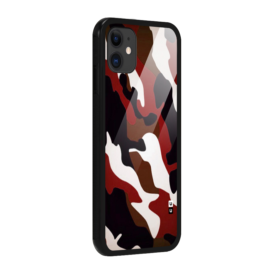 Leapord Pattern Glass Back Case for iPhone 11