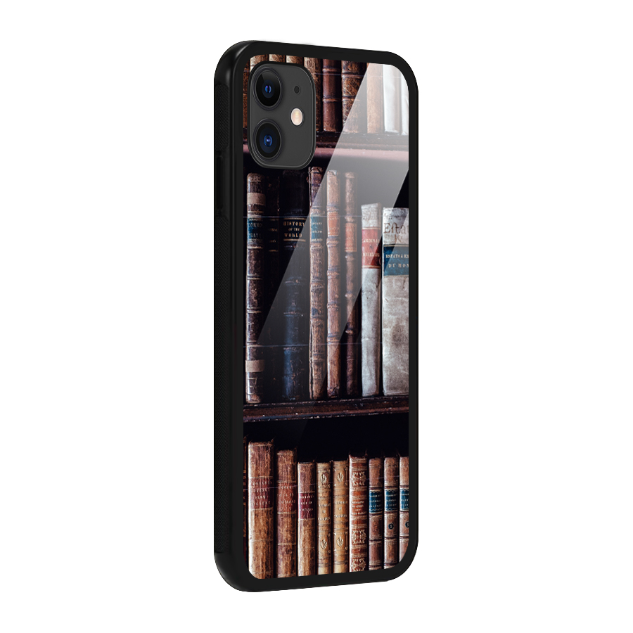 Library Love Glass Back Case for iPhone 11