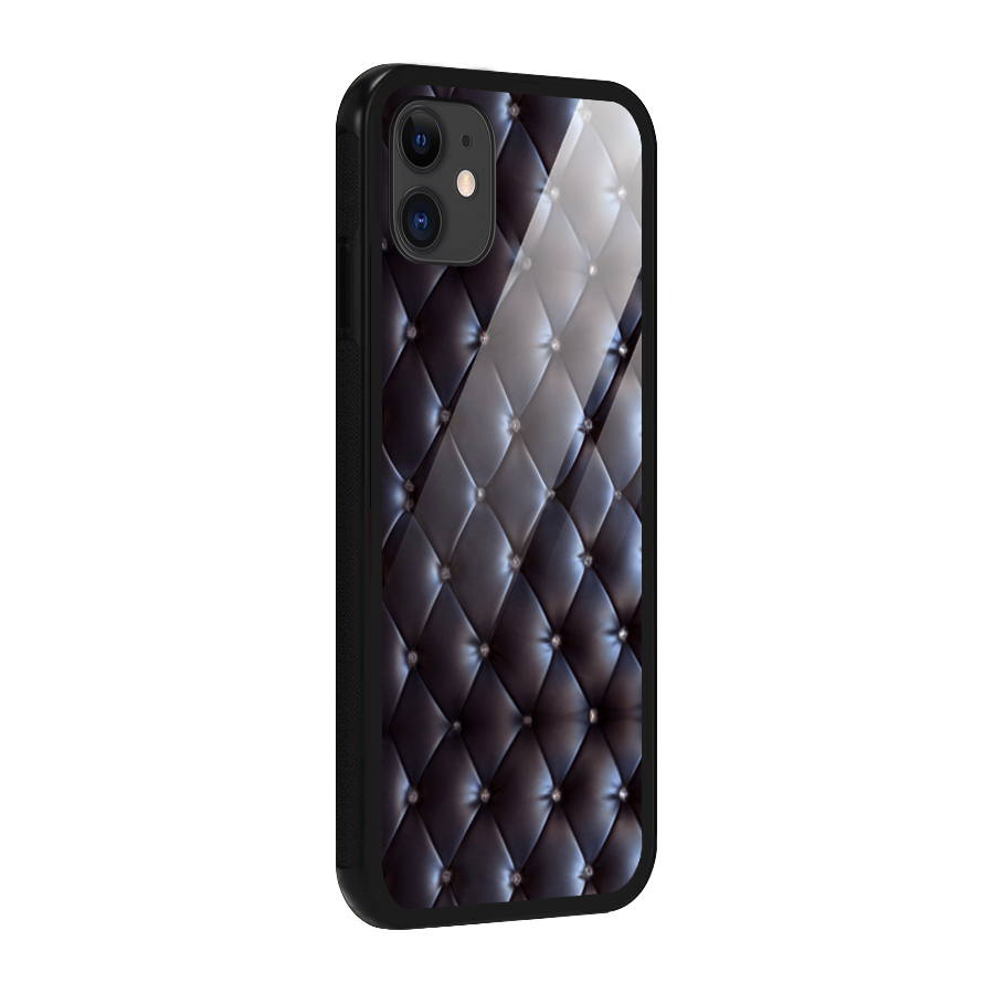 Luxury Pattern Glass Back Case for iPhone 11