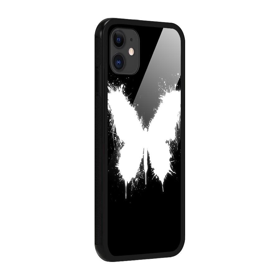 Magic Butterfly Glass Back Case for iPhone 11