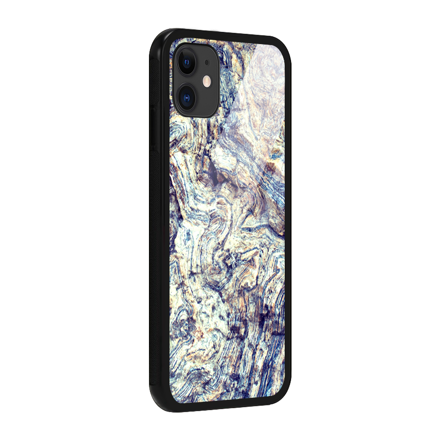 Marble Pattern Glass Back Case for iPhone 11