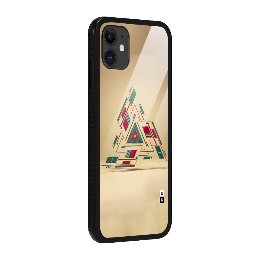 Maze Triangle Glass Back Case for iPhone 11