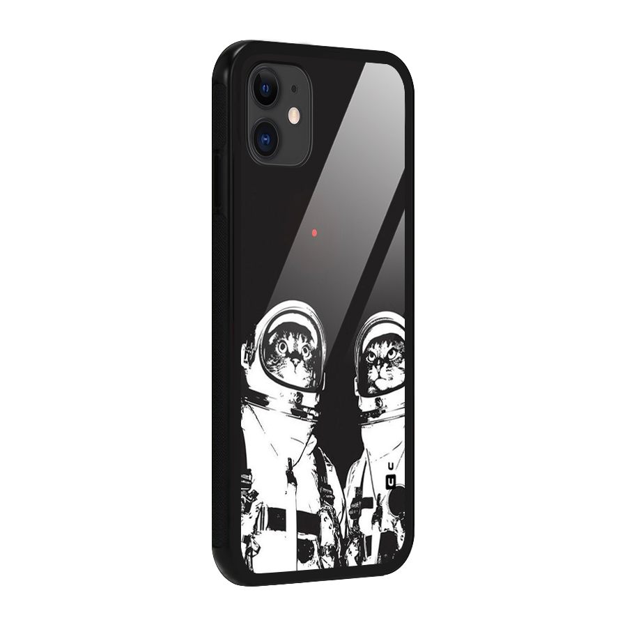 Meow Moon Glass Back Case for iPhone 11