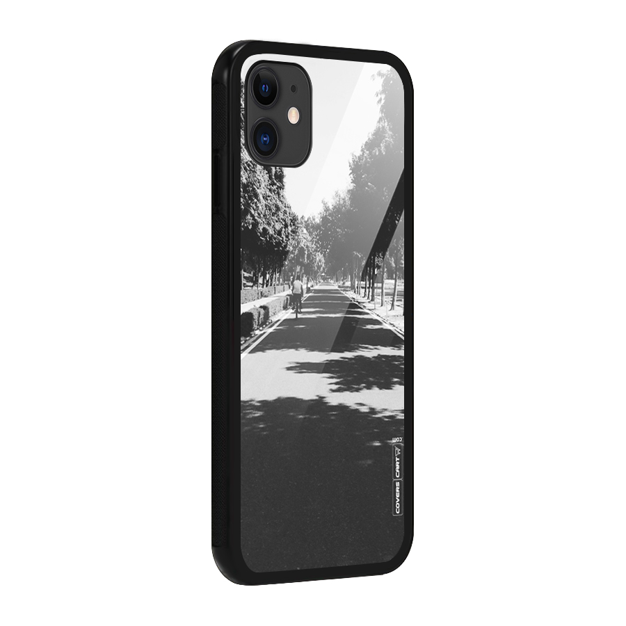 Monochrome Path Glass Back Case for iPhone 11