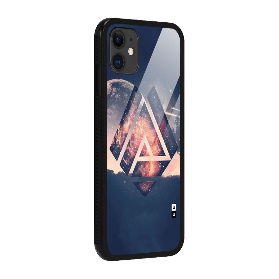 Moon Abstract Glass Back Case for iPhone 11