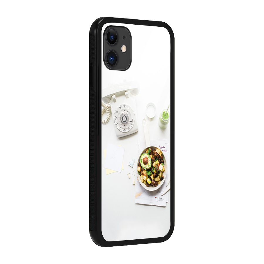 Morning Breakfast Glass Back Case for iPhone 11