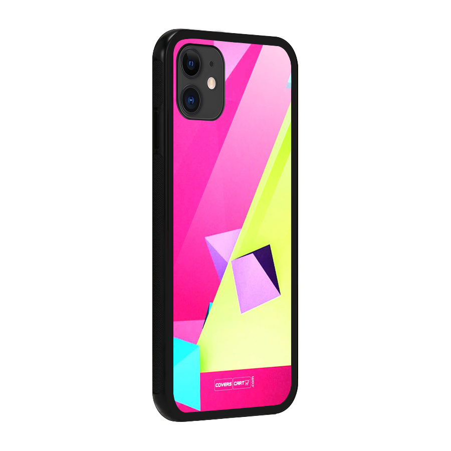 Motion Triangles Glass Back Case for iPhone 11