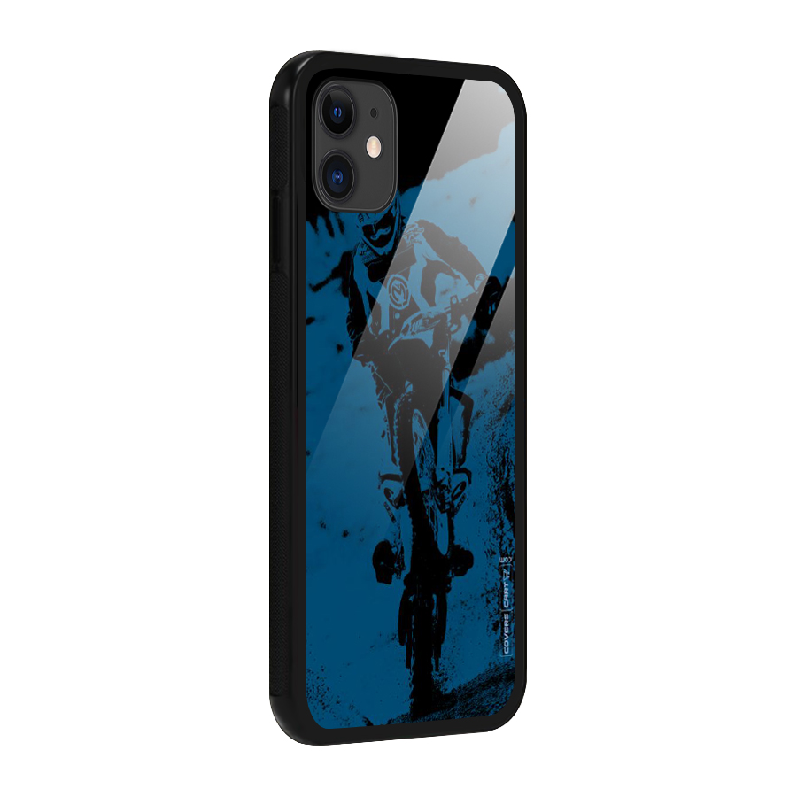 Moto Combat Glass Back Case for iPhone 11