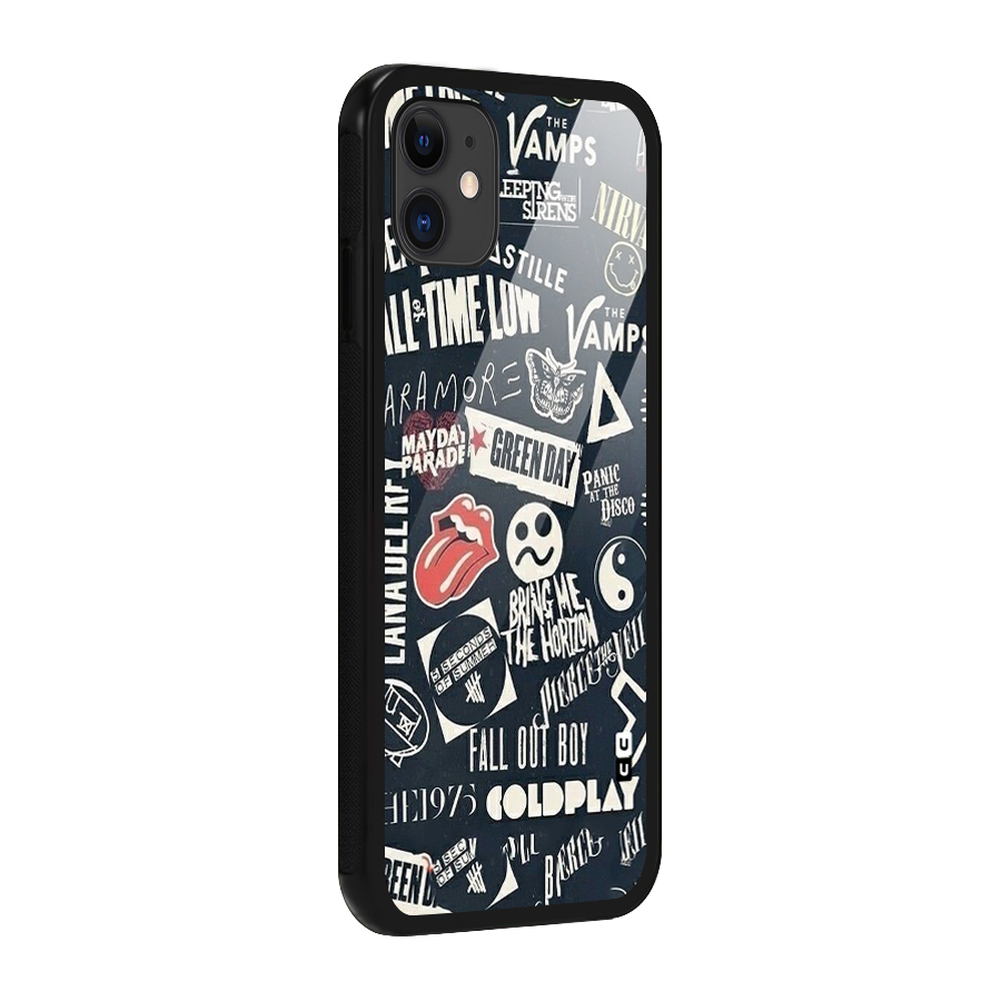 Music My Paradise Glass Back Case for iPhone 11