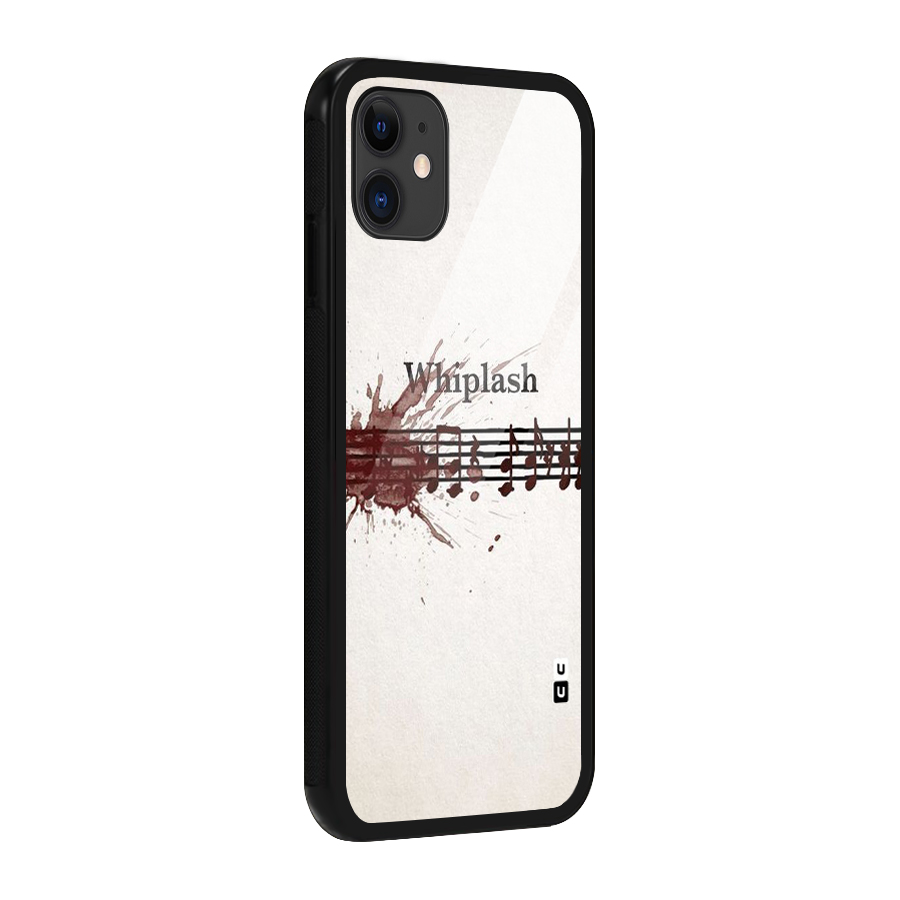 Music Notes Splash Glass Back Case for iPhone 11