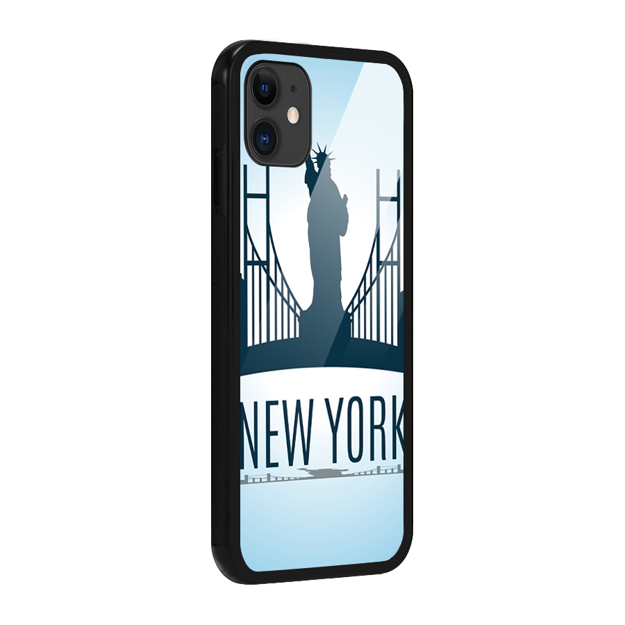 New York Skyline Glass Back Case for iPhone 11