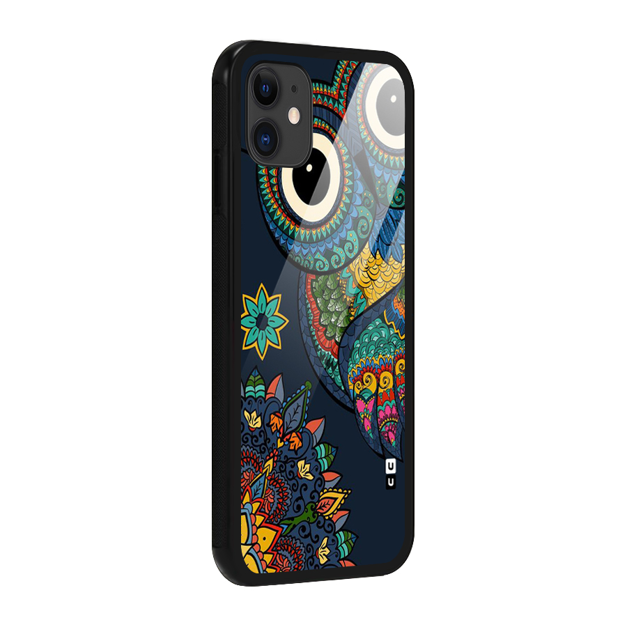 Owl Eyes Glass Back Case for iPhone 11