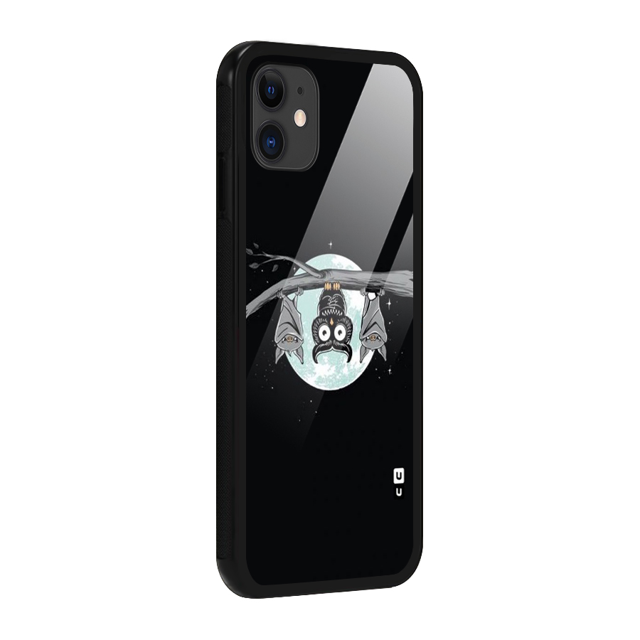 Owl Hanging Glass Back Case for iPhone 11