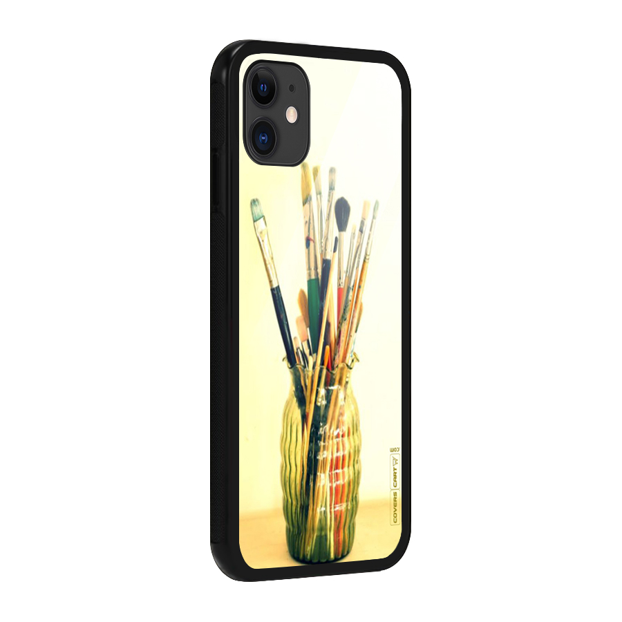 Paint Vass Glass Back Case for iPhone 11