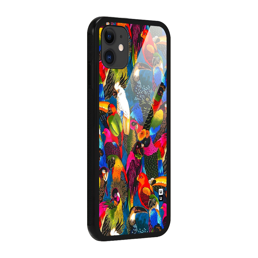 Parrot Art Glass Back Case for iPhone 11