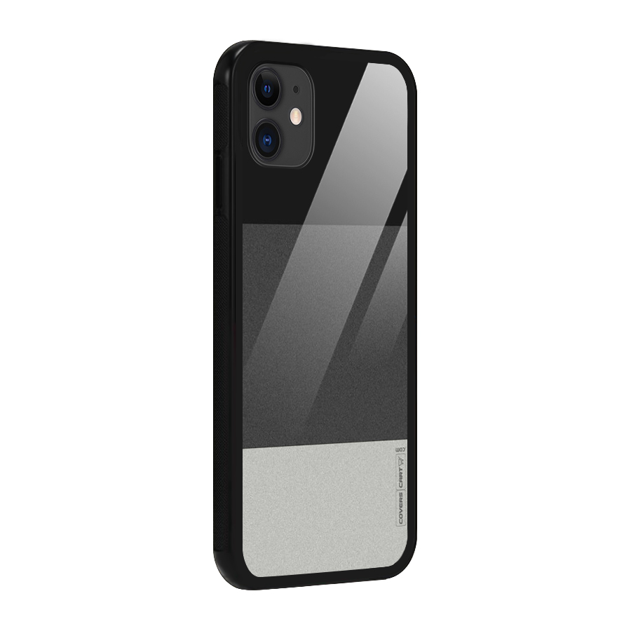 Pastel Black and Grey Glass Back Case for iPhone 11