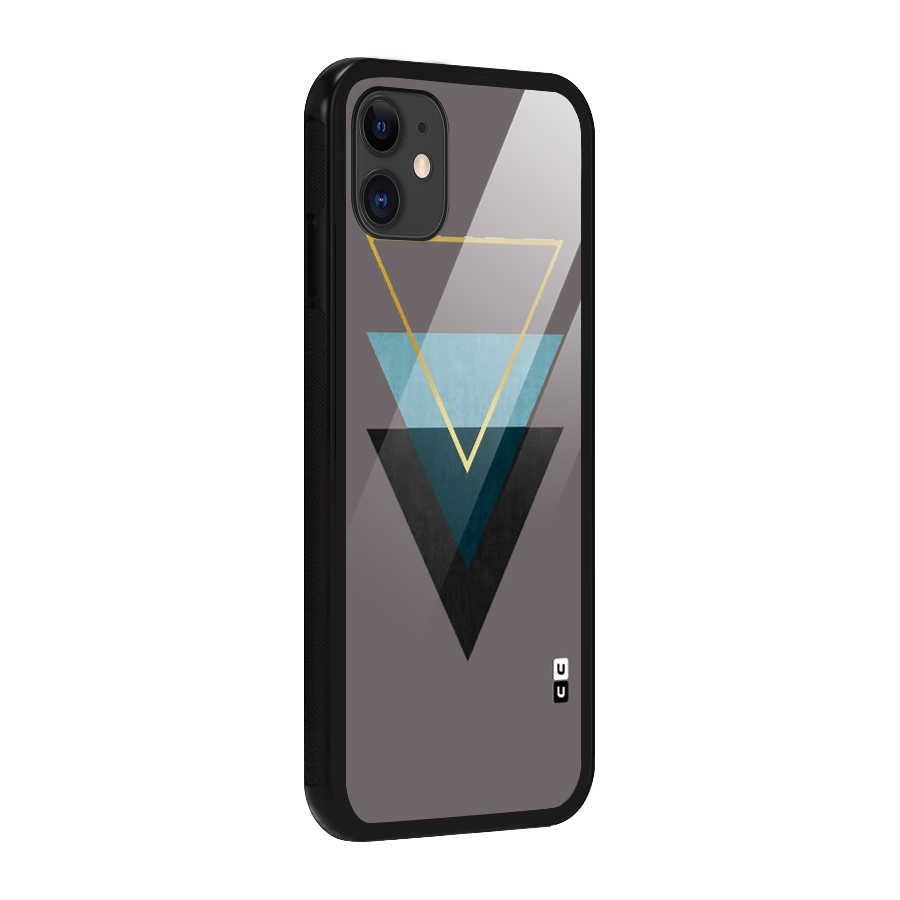 Pastel Triangle Glass Back Case for iPhone 11