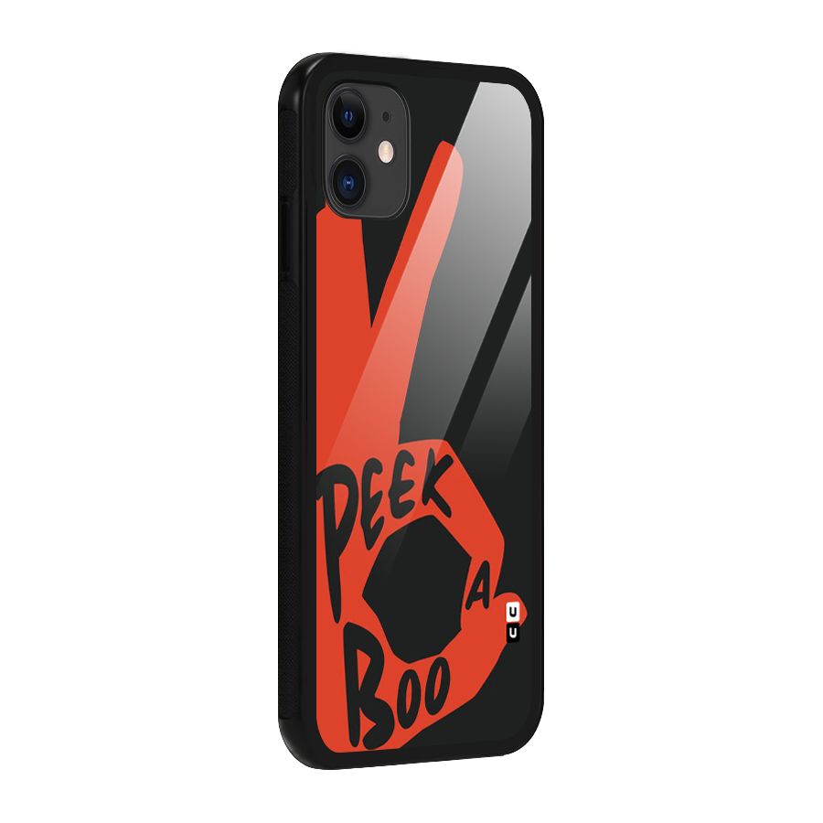 Peek-a-boo Glass Back Case for iPhone 11