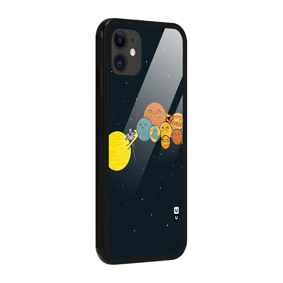Planet Family Glass Back Case for iPhone 11