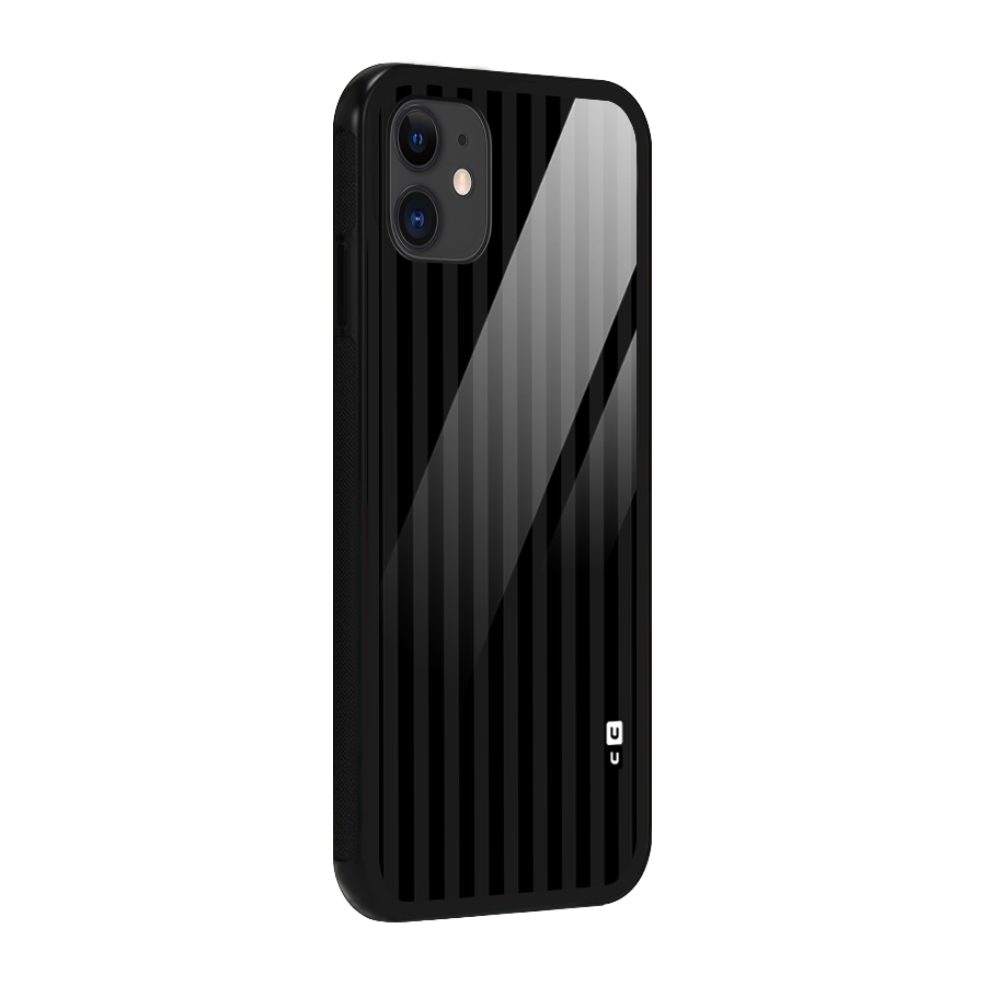 Pleasing Dark Stripes Glass Back Case for iPhone 11