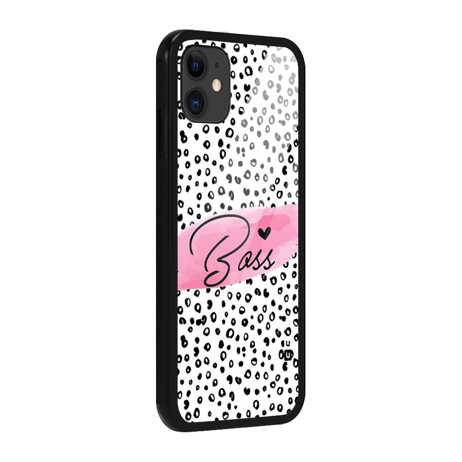 Polka Boss Glass Back Case for iPhone 11