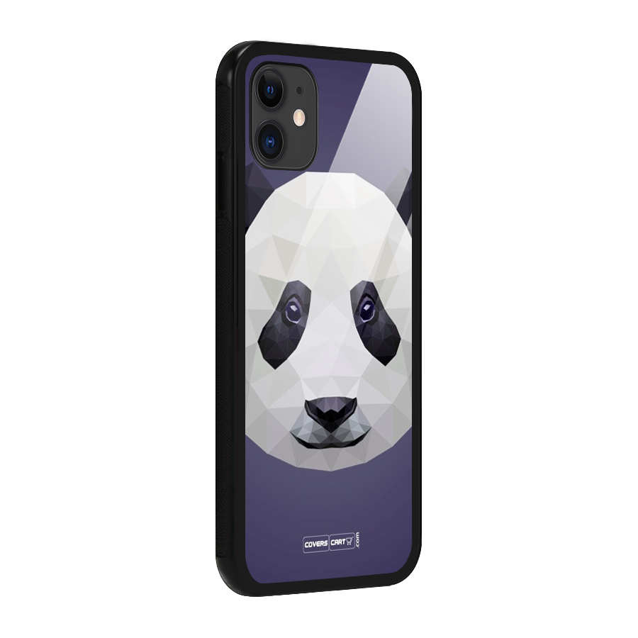 Polygon Panda Glass Back Case for iPhone 11