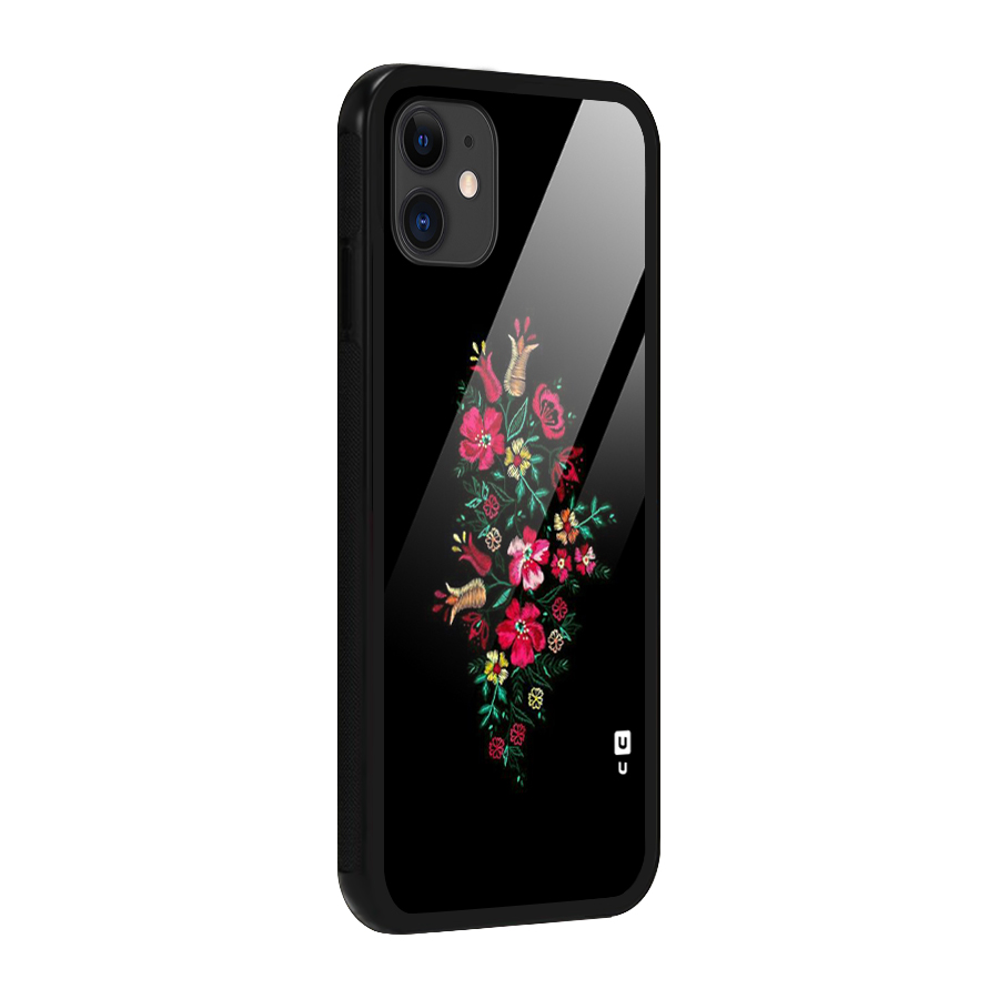 Pretty Allure Flower Glass Back Case for iPhone 11