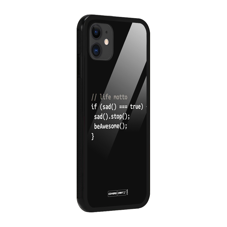 Programmers Life Glass Back Case for iPhone 11