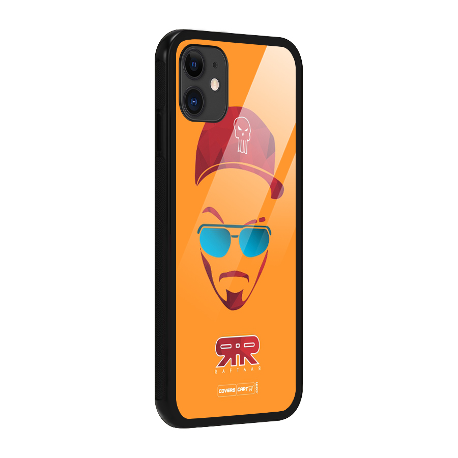 Raftaar Orange Glass Back Case for iPhone 11