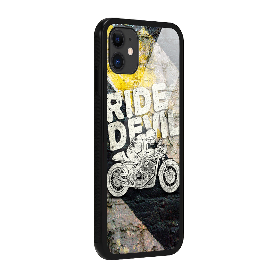 Ride Devil Glass Back Case for iPhone 11