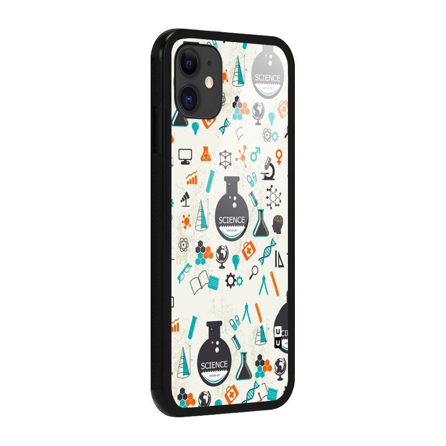 Science Side Glass Back Case for iPhone 11
